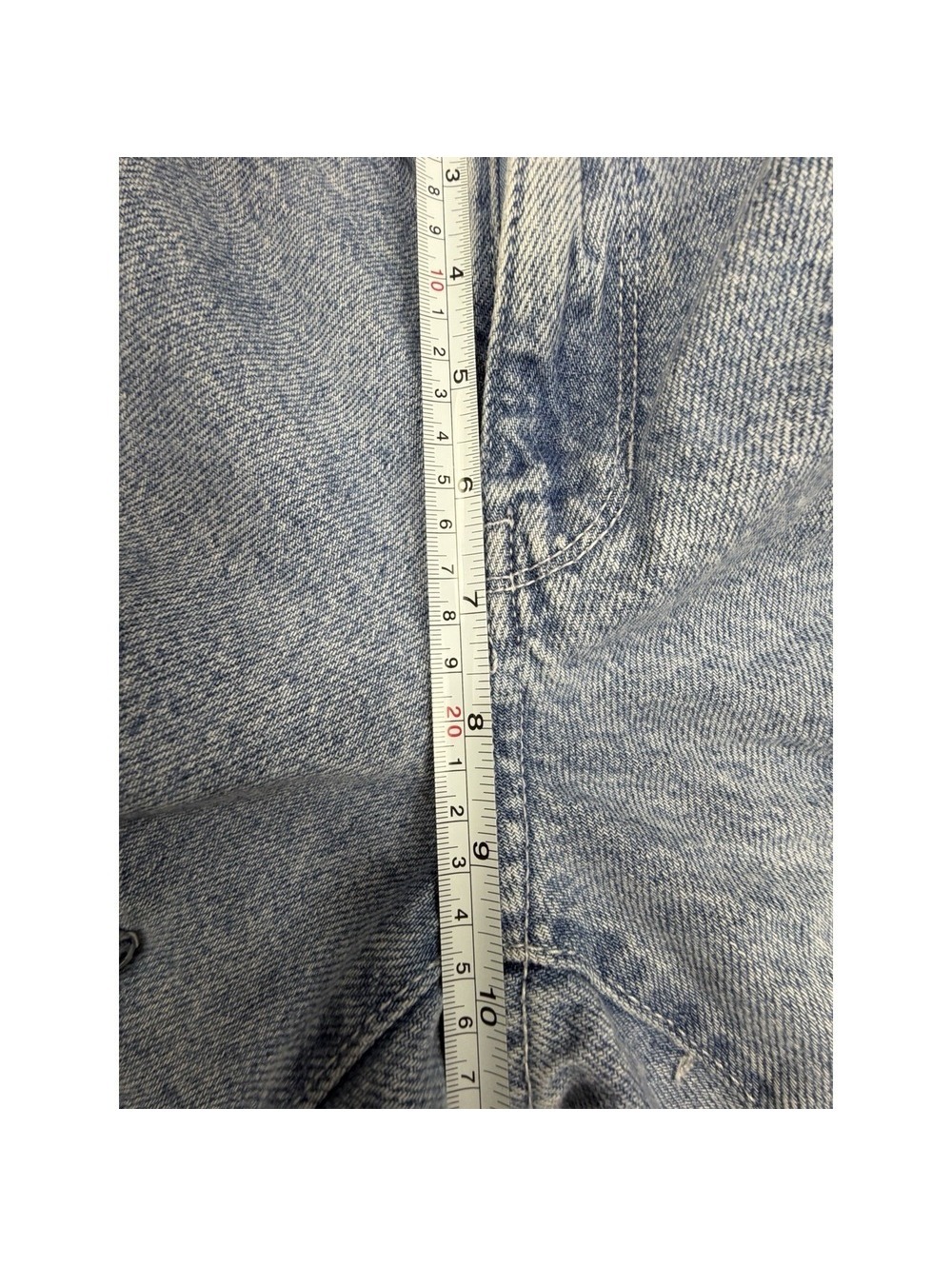PacSun Boy Fit Cargo Shorts Womens Size 22 Light Wash Denim Baggy Y2K Skater - Picture 7 of 9